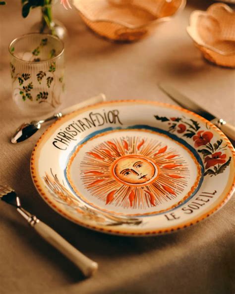 dior tarot dinnerware